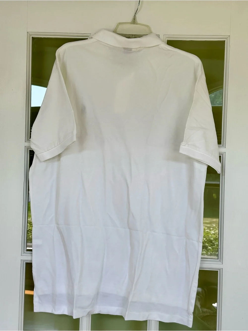 NWOT Polo by Ralph Lauren White Cotton Short-Sleeve Polo with Navy Logo